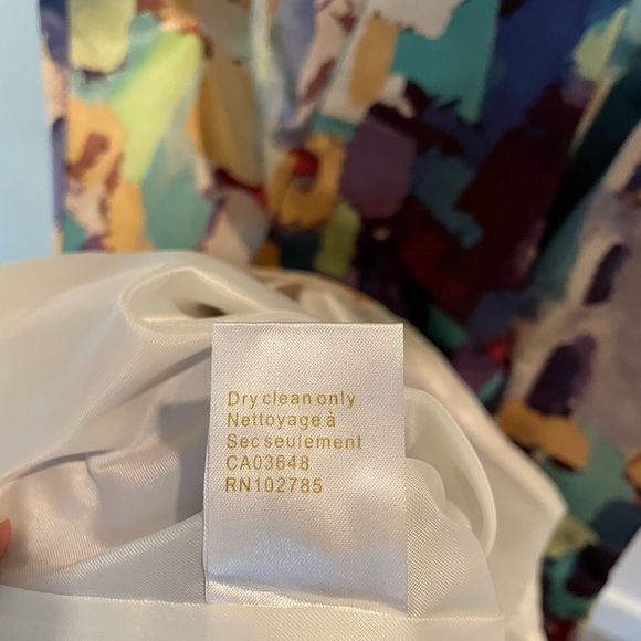 Designer silk blend multi-color dress - Picture 8 of 8